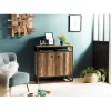 Macabane Buffet SIXTINE 2 Portes Et 1 Étagère Bois Teck Recyclé Acacia Mahogany Et Métal Clearance