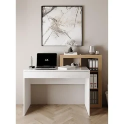 3S. x Home Bureau blanc a Panneau de particules Clearance