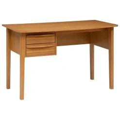 3S. x Home Bureau 2 tiroirs en placage chêne Outlet