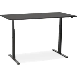ALTEREGO Bureau assis debout électrique 'TRONIK' noir Best