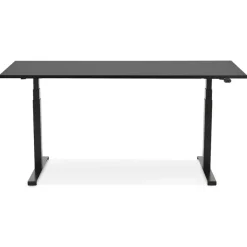 ALTEREGO Bureau assis debout électrique 'TRONIK' noir Best