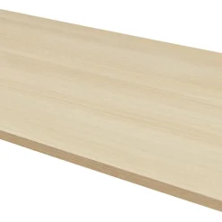 ALTEREGO Bureau assis debout électrique 'TRONIK' blanc avec plateau en bois finition naturelle Clearance