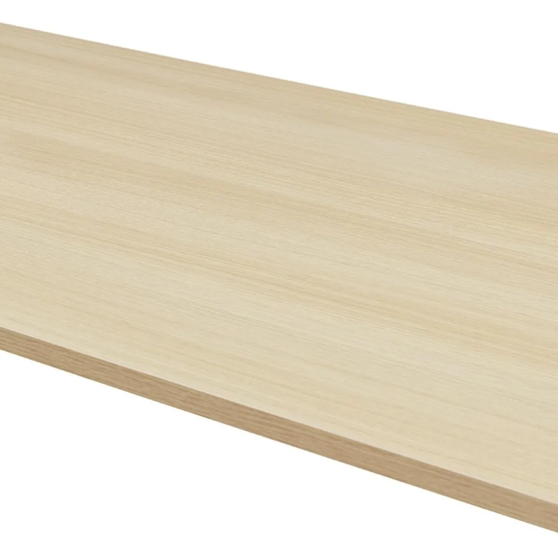 ALTEREGO Bureau assis debout électrique 'TRONIK' blanc avec plateau en bois finition naturelle Clearance