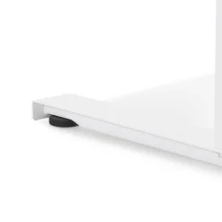 ALTEREGO Bureau assis debout électrique 'TRONIK' blanc avec plateau en bois finition naturelle Clearance