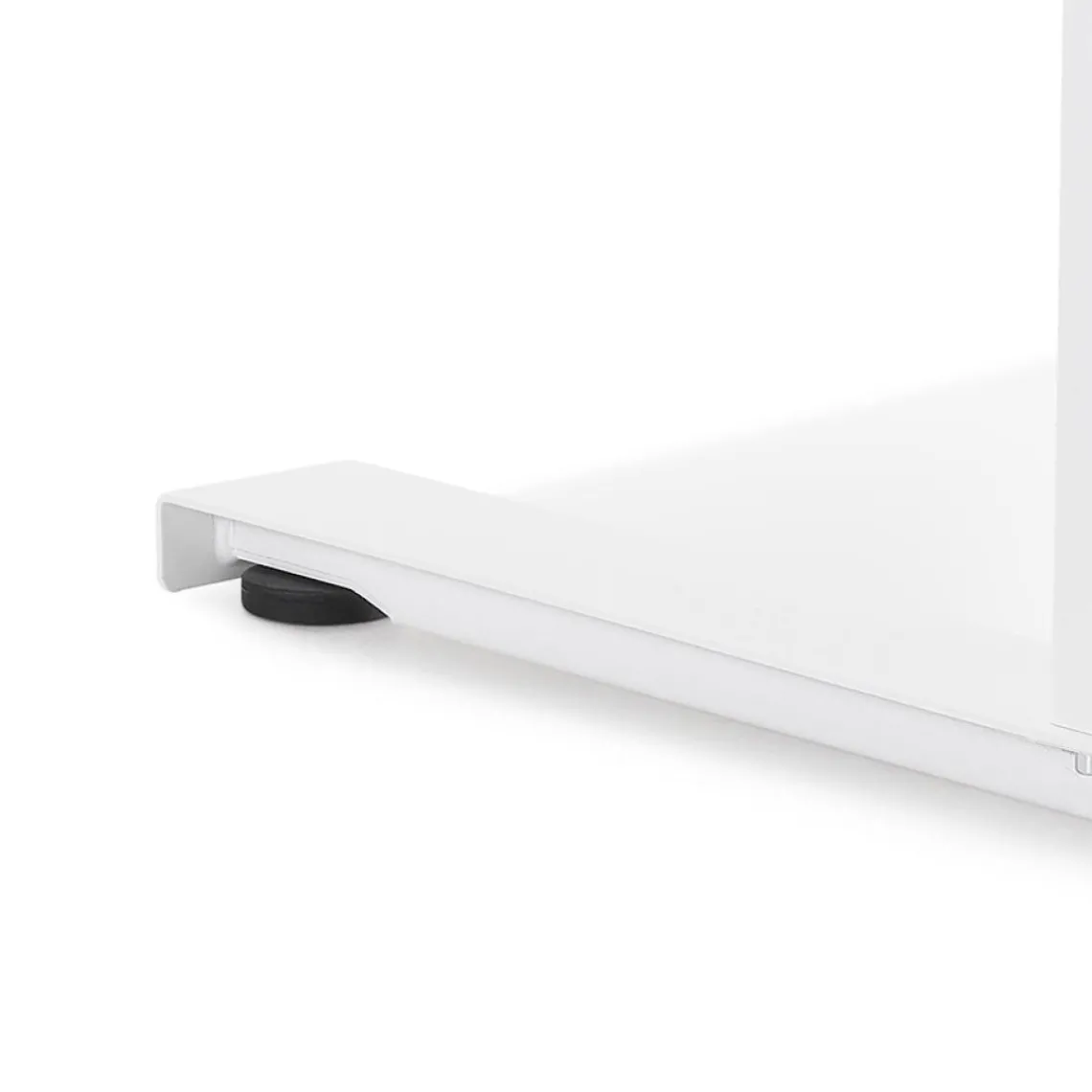 ALTEREGO Bureau assis debout électrique 'TRONIK' blanc avec plateau en bois finition naturelle Clearance