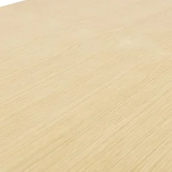 ALTEREGO Bureau assis-debout électrique 'BIONIK'avec plateau en bois finition naturelle et pied en métal blanc Hot