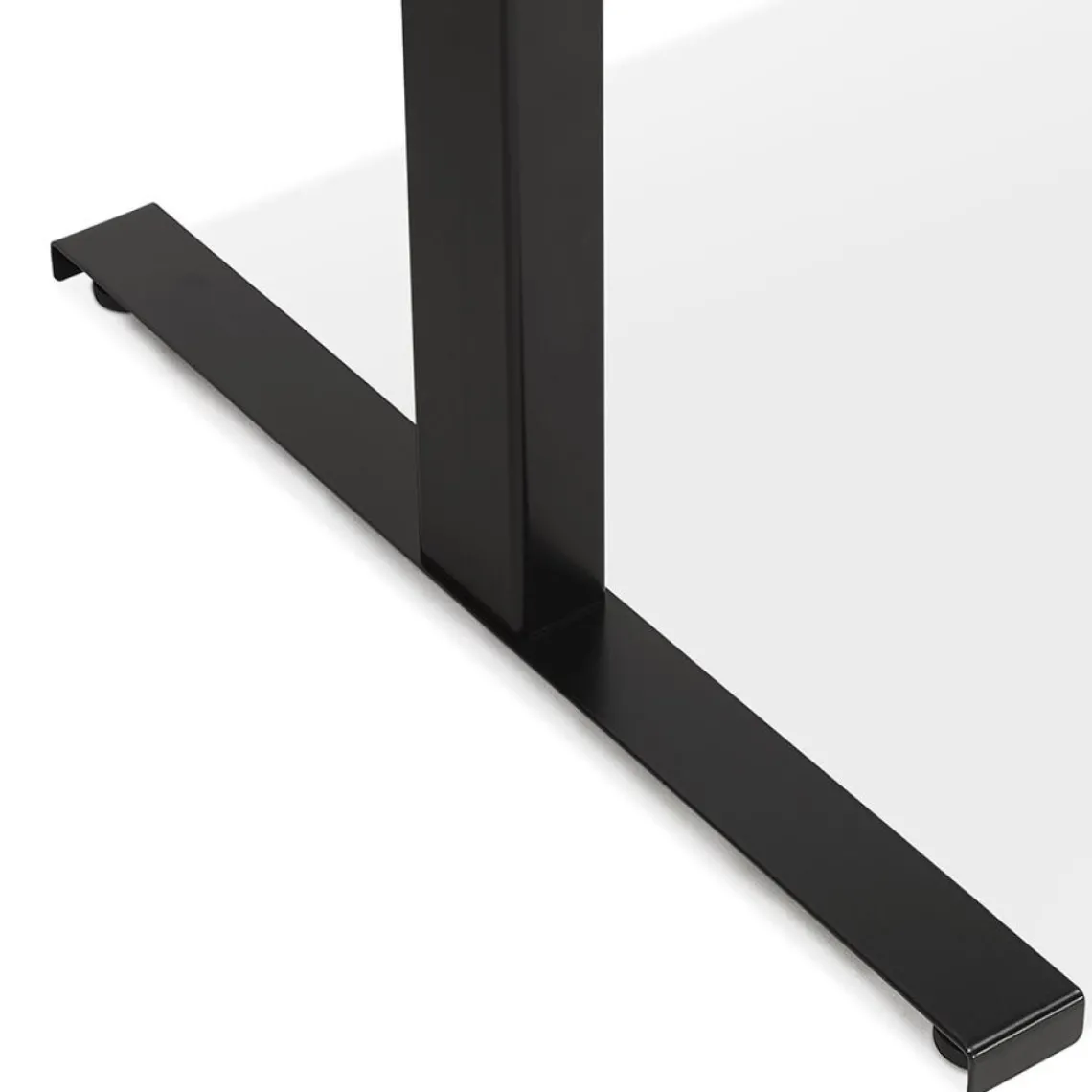 ALTEREGO Bureau assis-debout électrique avec plateau en bois et métal noir New