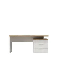 3S. x Home Bureau avec 3 tiroirs poigné en métal EASY