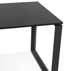 ALTEREGO Bureau d'angle design 'BAKUS' en bois et métal noir Sale