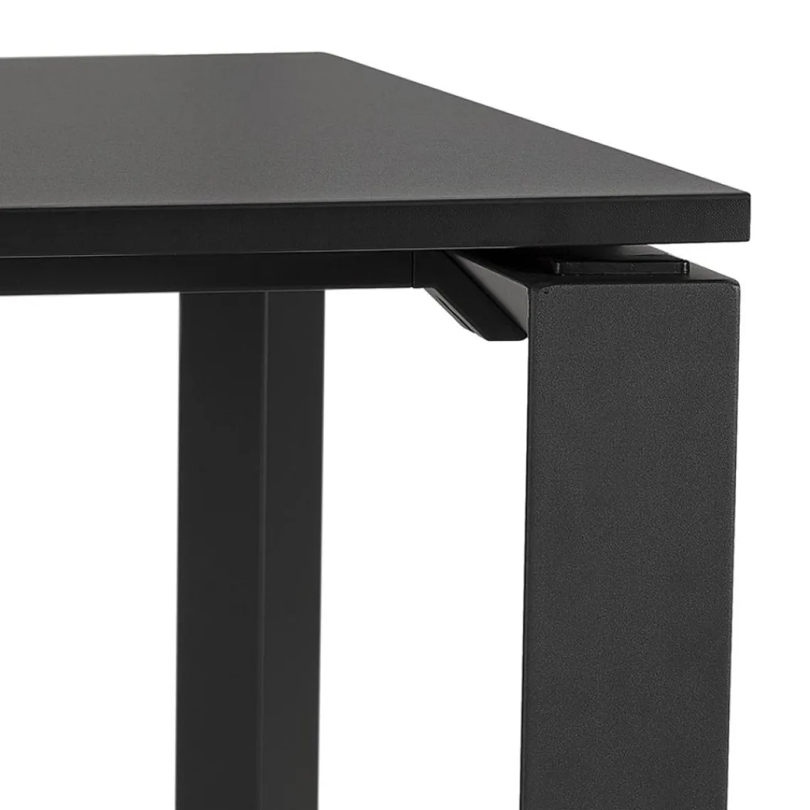 ALTEREGO Bureau d'angle design 'BAKUS' en bois et métal noir Sale