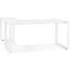 ALTEREGO Bureau d'angle design 'BAKUS' en bois et métal blanc Clearance