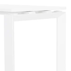 ALTEREGO Bureau d'angle design 'BAKUS' en bois et métal blanc Clearance