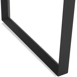 ALTEREGO Bureau d'angle design 'BAKUS' en bois finition Noyer et métal noir Online