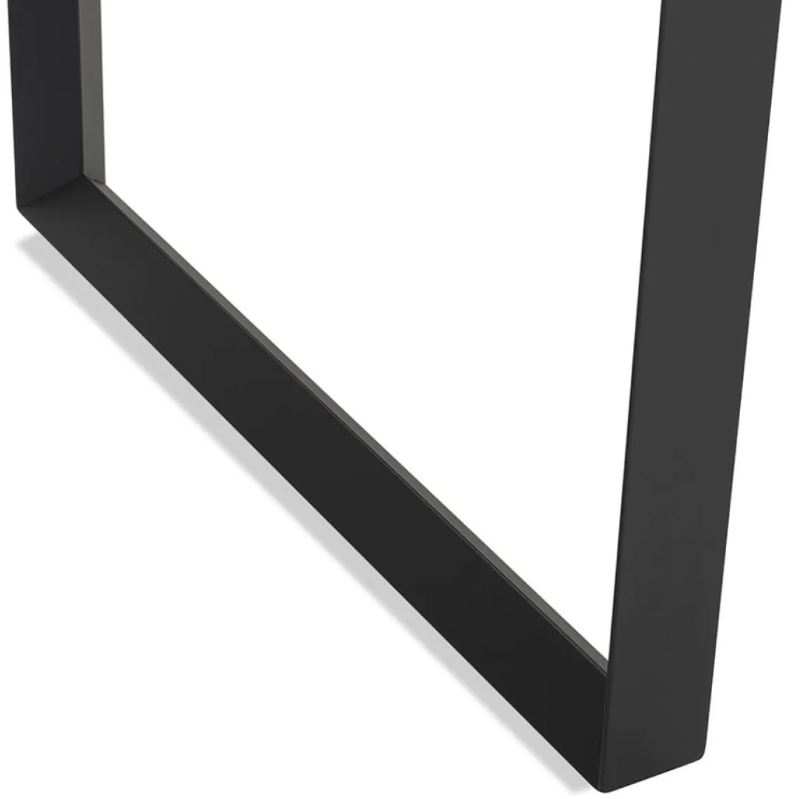 ALTEREGO Bureau d'angle design 'BAKUS' en bois finition Noyer et métal noir Online