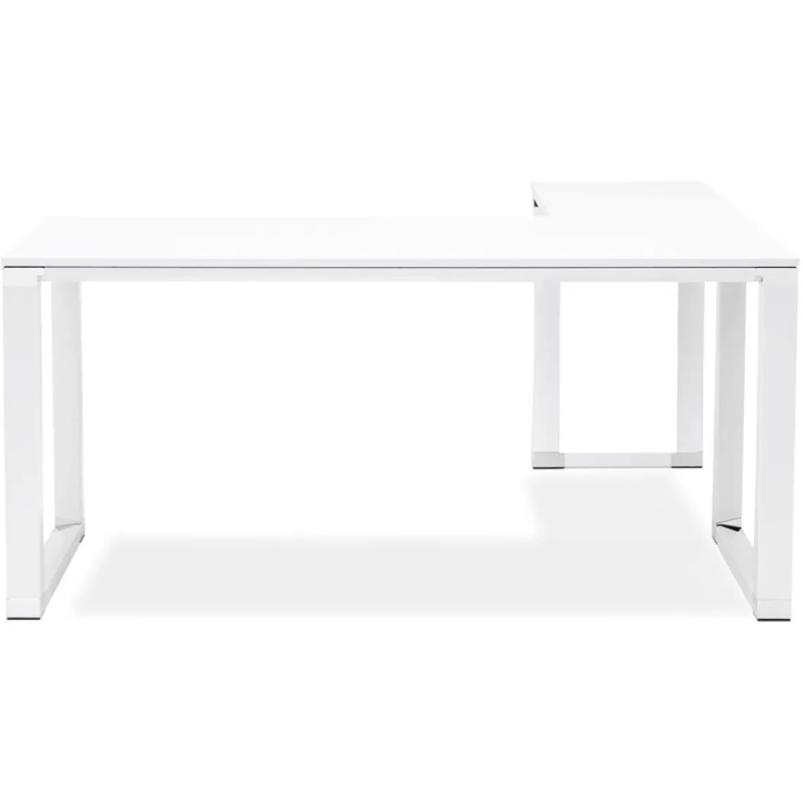 ALTEREGO Bureau d'angle design 'XLINE' en bois blanc Best