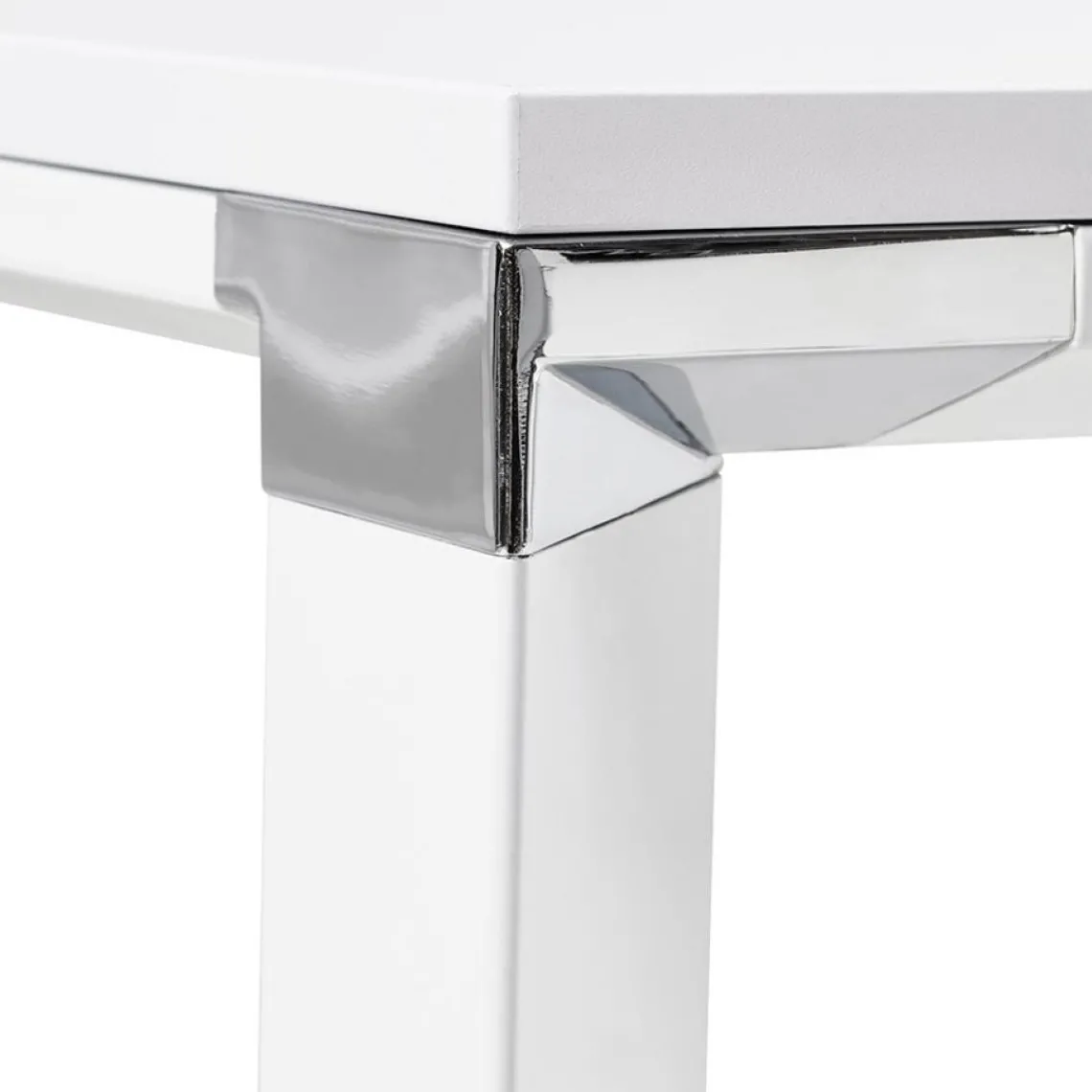 ALTEREGO Bureau d'angle design 'XLINE' en bois blanc Best