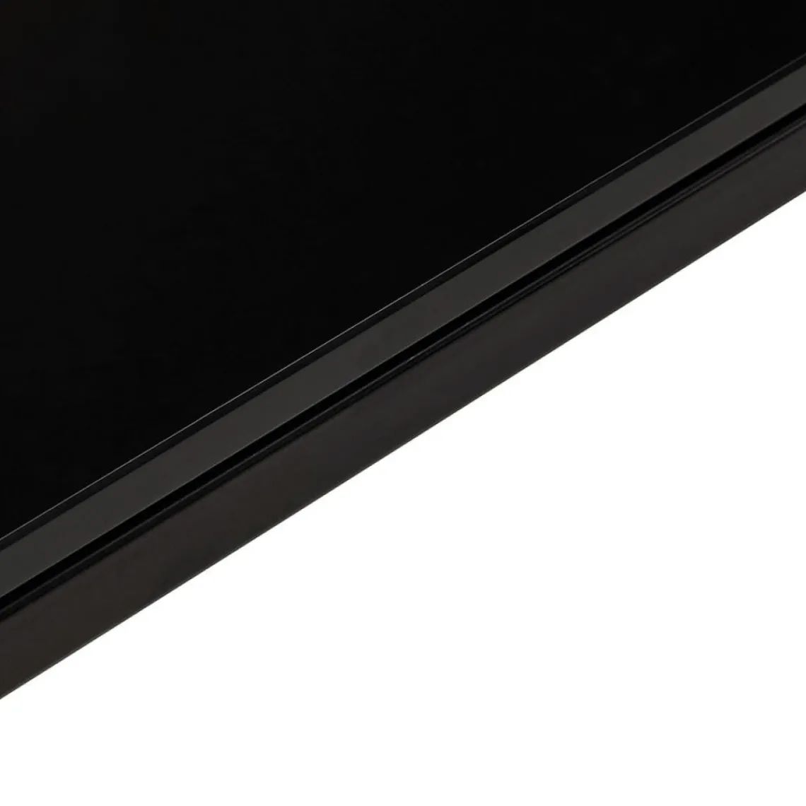 ALTEREGO Bureau de direction droit design 'XLINE' en verre noir Outlet