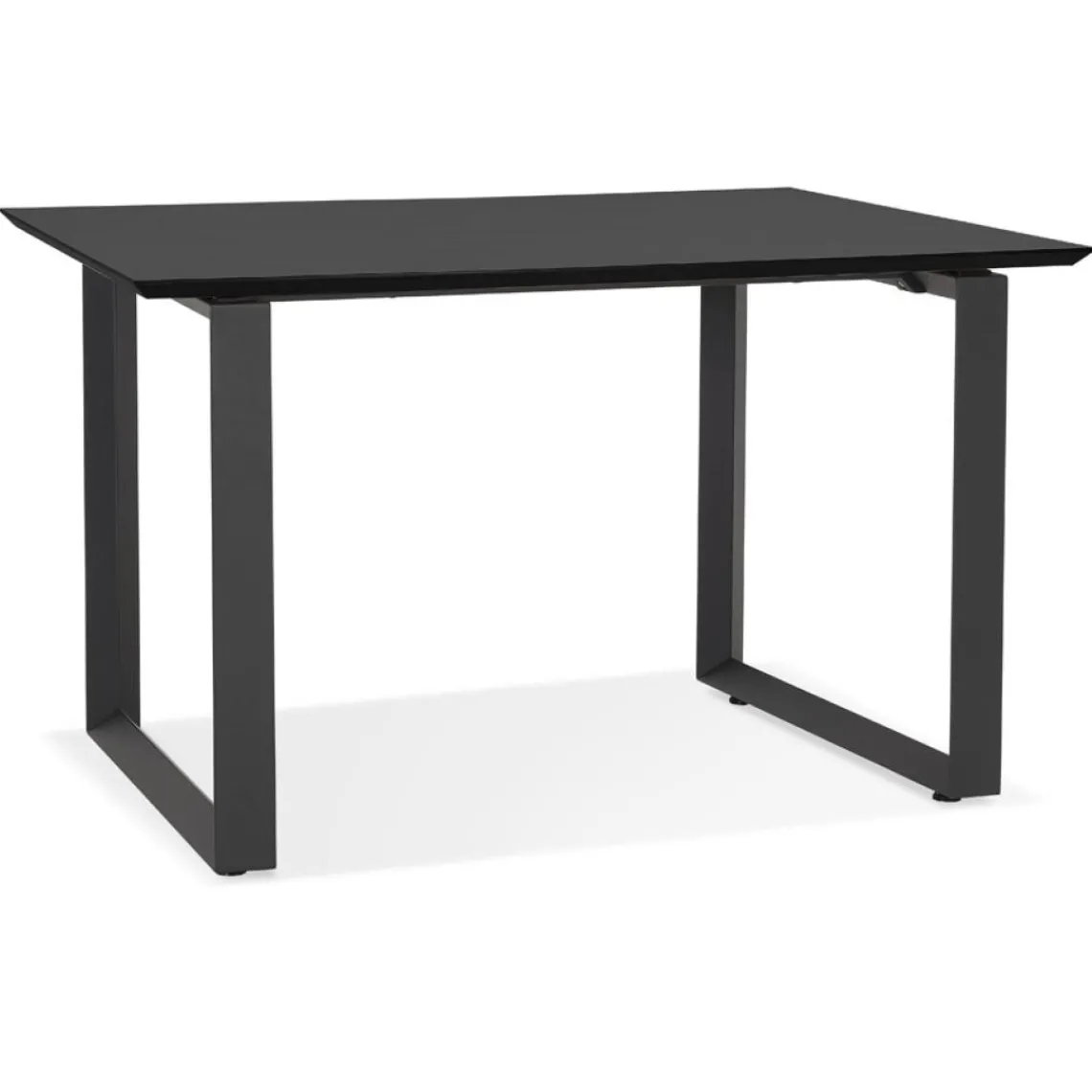 ALTEREGO Bureau de direction droit 'GIMINI' en bois et métal noir Online