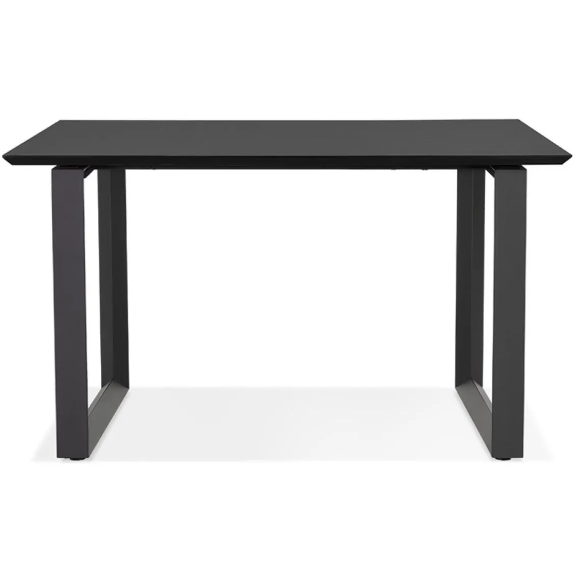 ALTEREGO Bureau de direction droit 'GIMINI' en bois et métal noir Online