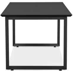 ALTEREGO Bureau de direction droit 'GIMINI' en bois et métal noir Online