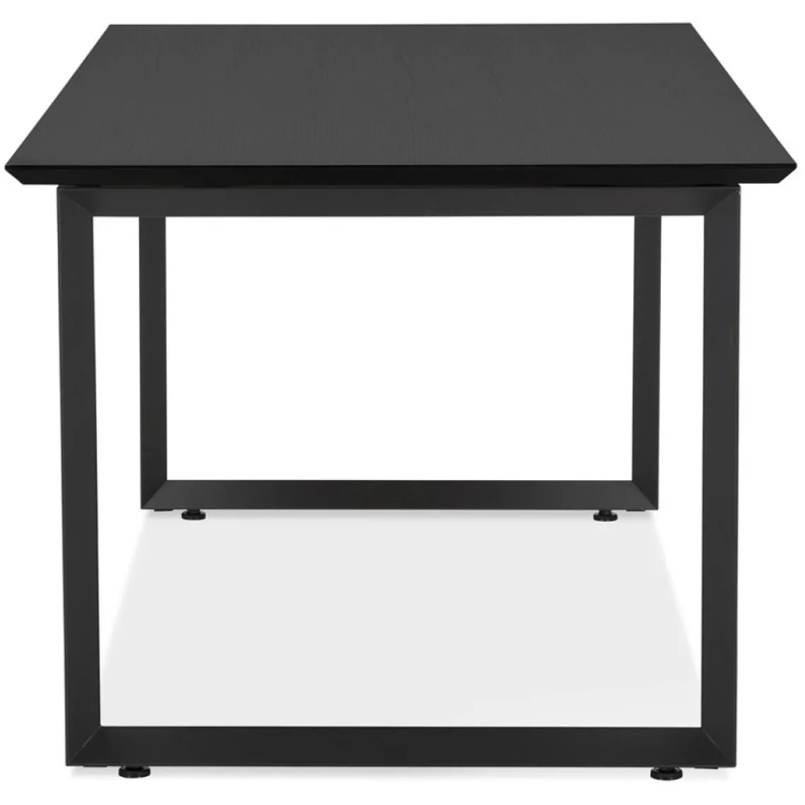 ALTEREGO Bureau de direction droit 'GIMINI' en bois et métal noir Online