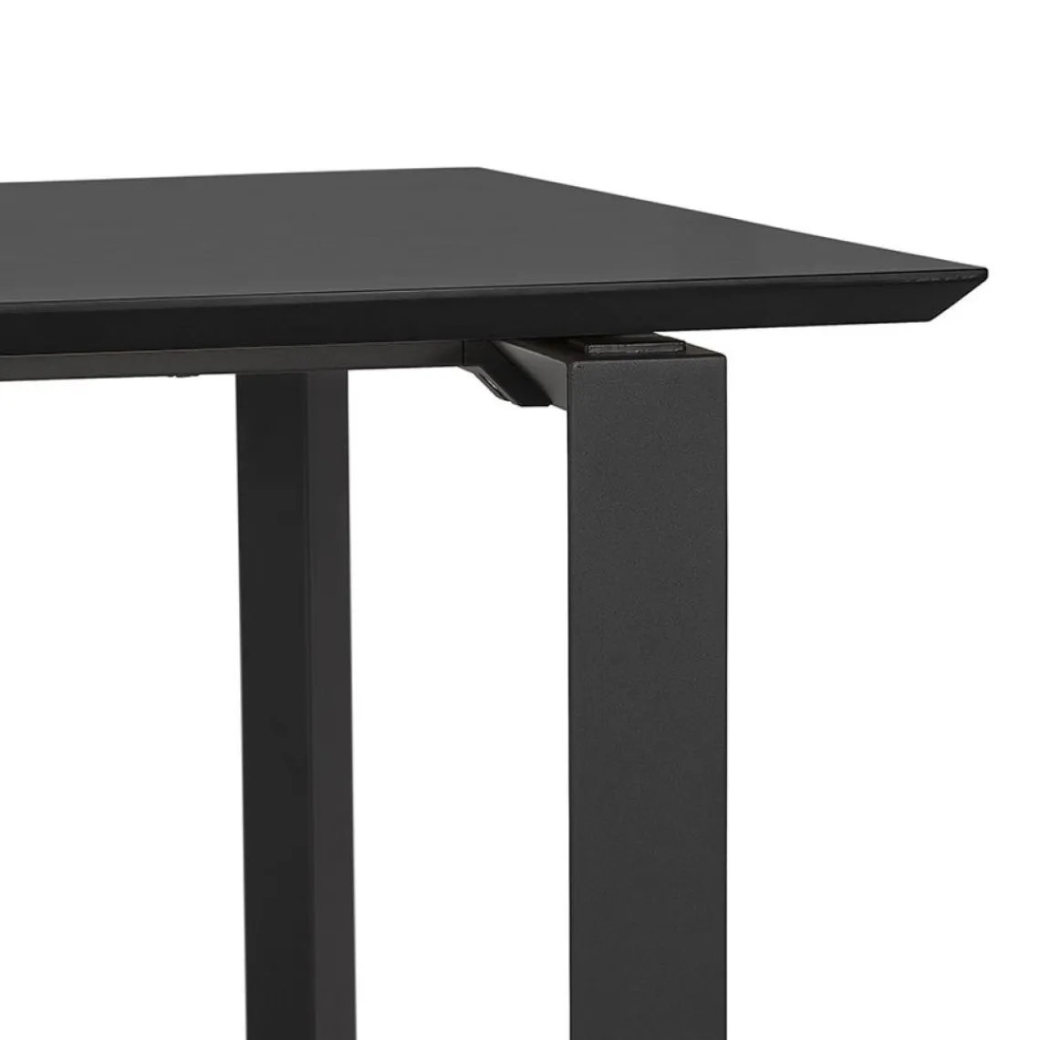 ALTEREGO Bureau de direction droit 'GIMINI' en bois et métal noir Online