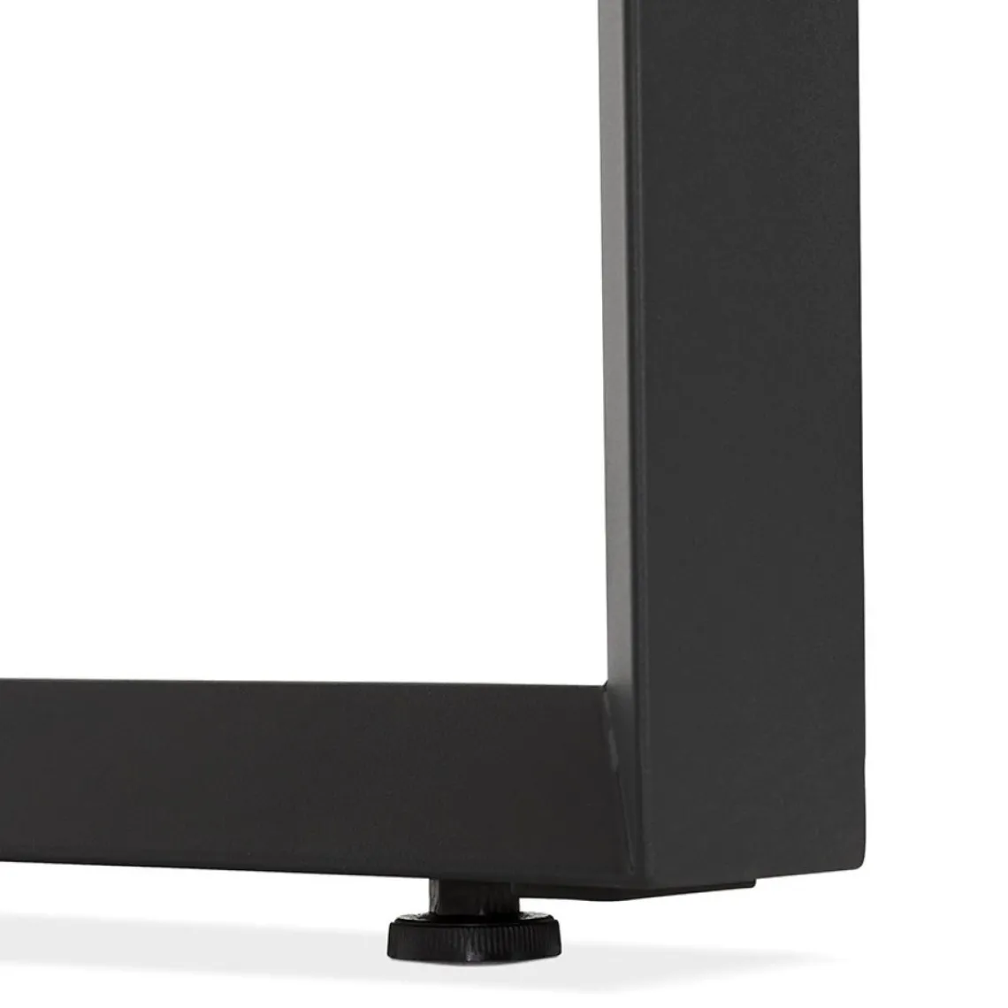 ALTEREGO Bureau de direction droit 'GIMINI' en bois et métal noir Online