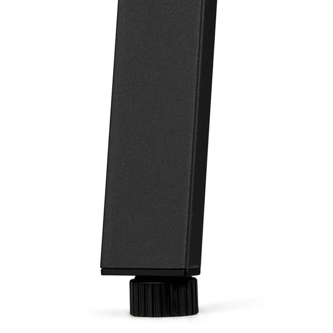 ALTEREGO Bureau droit design 'AMADEUS' en bois finition Noyer et métal noir Clearance