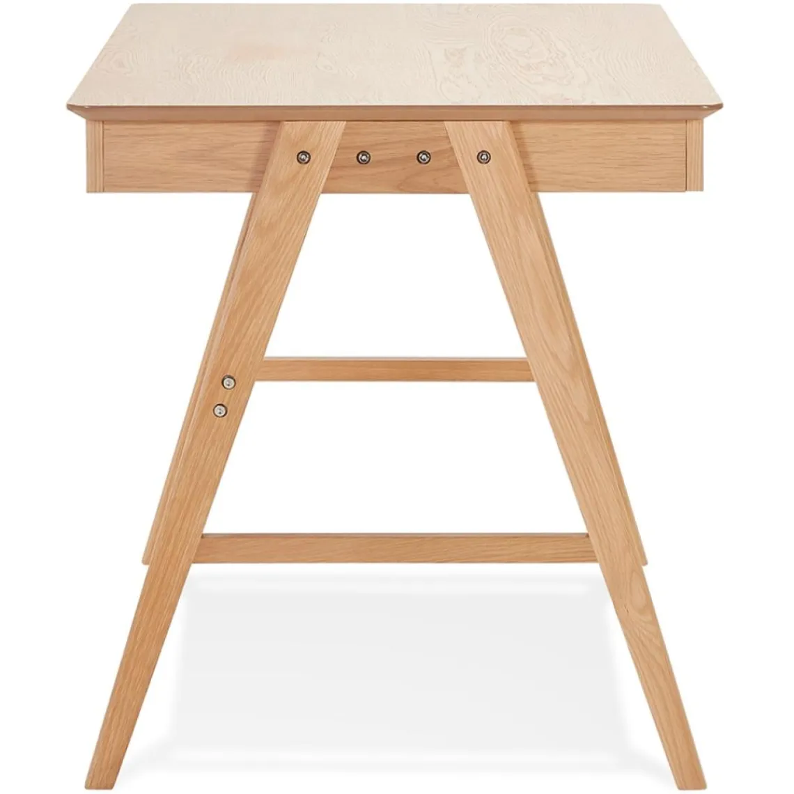 ALTEREGO Bureau droit design 'SIROKO' en bois naturel