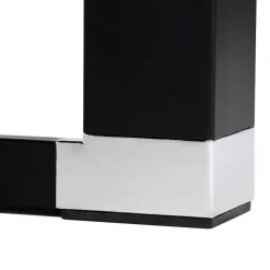 ALTEREGO Bureau droit design 'XLINE' en bois finition naturelle et métal noir Online