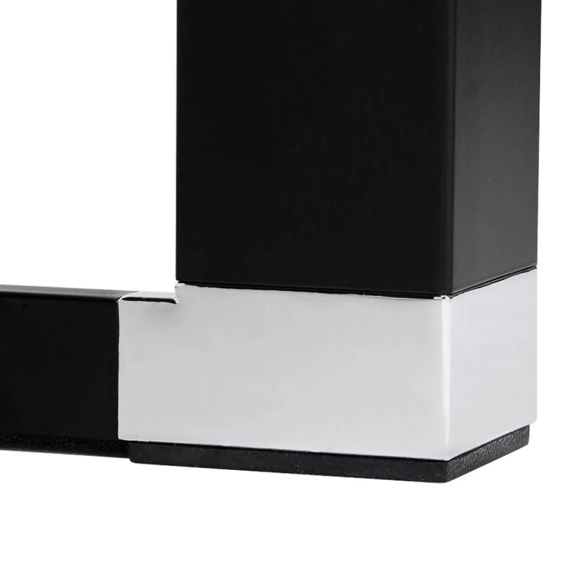 ALTEREGO Bureau droit design 'XLINE' en bois finition naturelle et métal noir Online