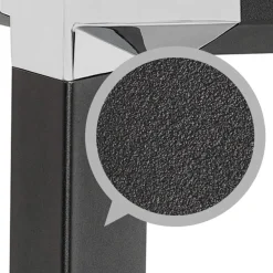 ALTEREGO Bureau droit design 'XLINE' en bois finition naturelle et métal noir Online