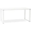 ALTEREGO Bureau droit design 'XLINE' en verre blanc Sale