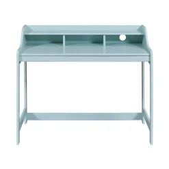 3S. x Home Bureau droit en Bois Massif Vert Sauge Clearance