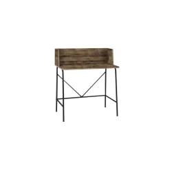 3S. x Home Bureau en métal noir et en bois de Style Industriel Marron Clearance