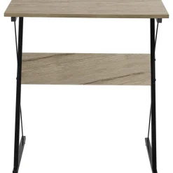 3S. x Home Bureau en métal noir et plateaux en bois Clearance