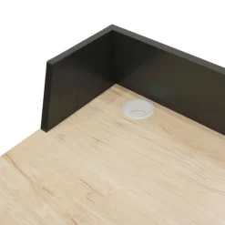 3S. x Home Bureau industriel Anthracite et bois DERRY