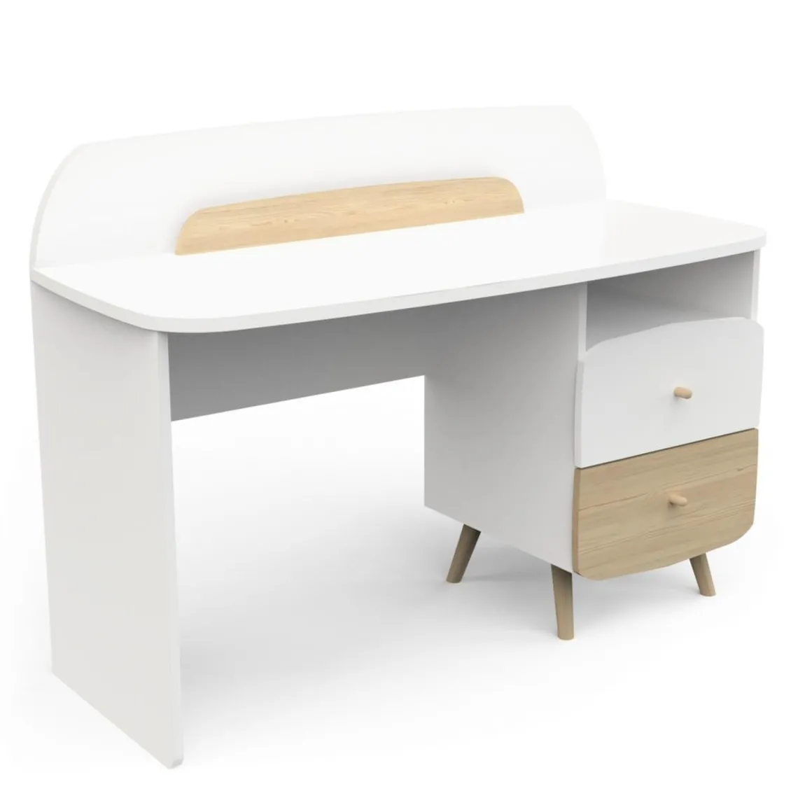 3 SUISSES Bureau Junior 1 niche 2 tiroirs FIRMIANA Best