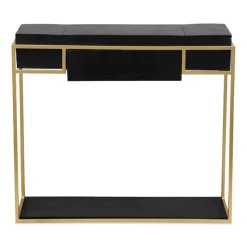 3S. x Home Bureau KORMA Marron Noir Et Métal Doré