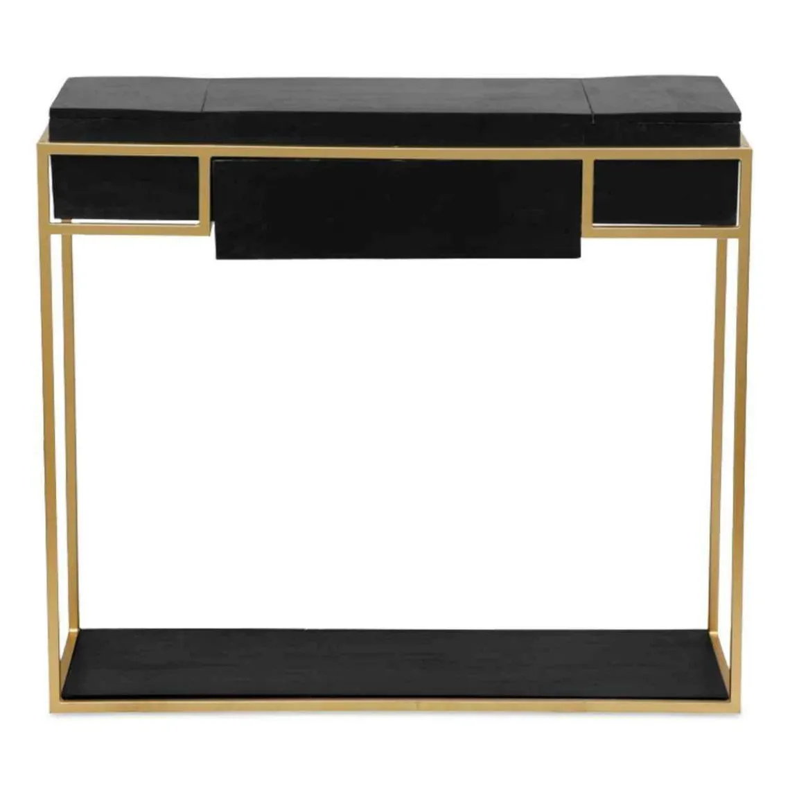 3S. x Home Bureau KORMA Marron Noir Et Métal Doré