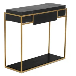 3S. x Home Bureau KORMA Marron Noir Et Métal Doré