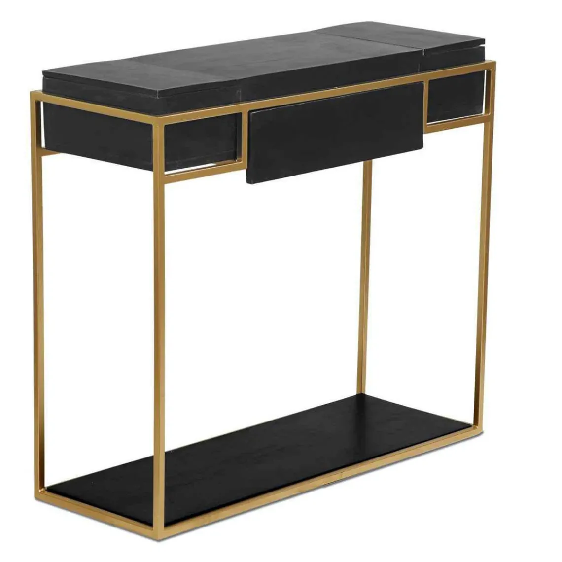 3S. x Home Bureau KORMA Marron Noir Et Métal Doré