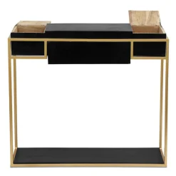 3S. x Home Bureau KORMA Marron Noir Et Métal Doré