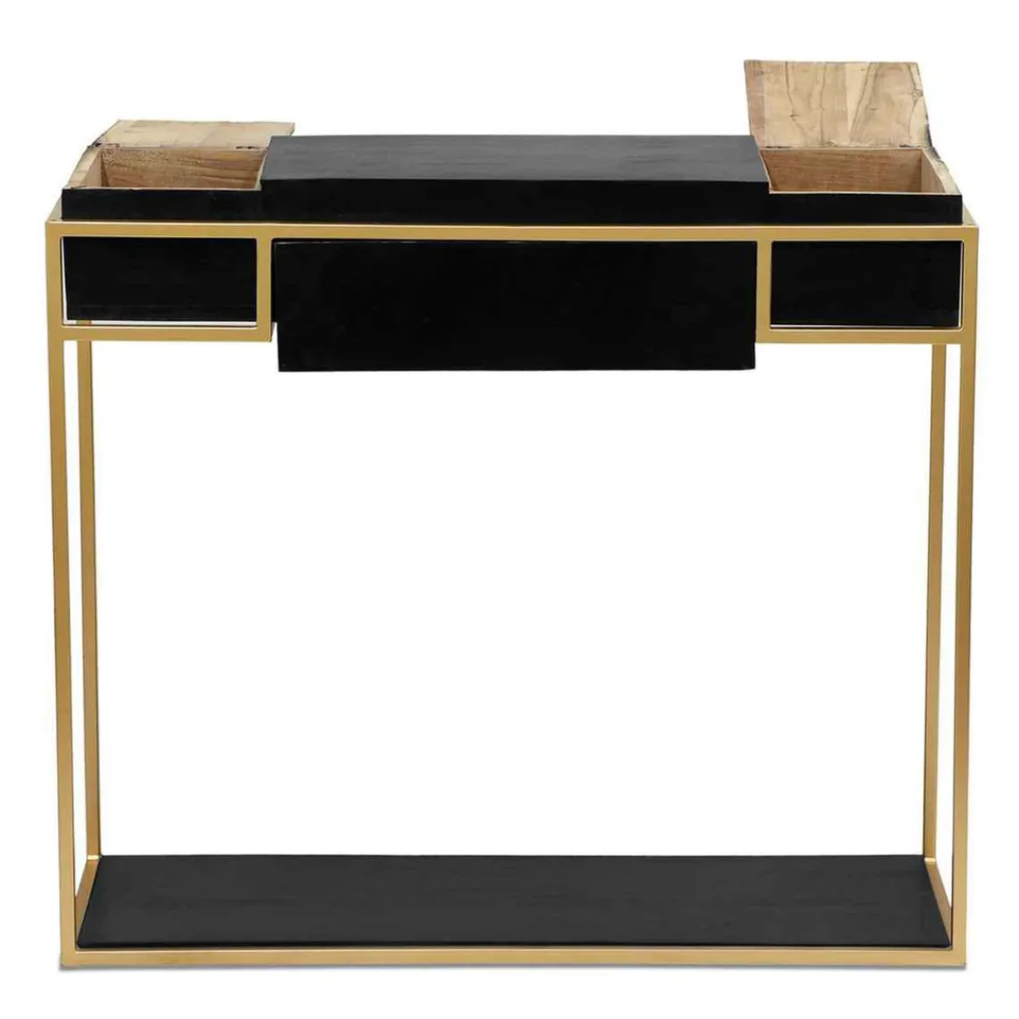 3S. x Home Bureau KORMA Marron Noir Et Métal Doré