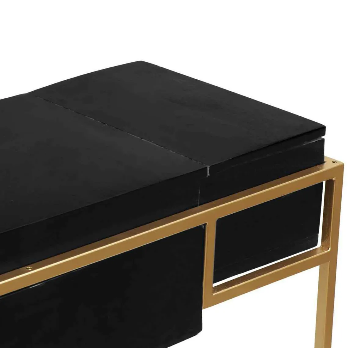 3S. x Home Bureau KORMA Marron Noir Et Métal Doré