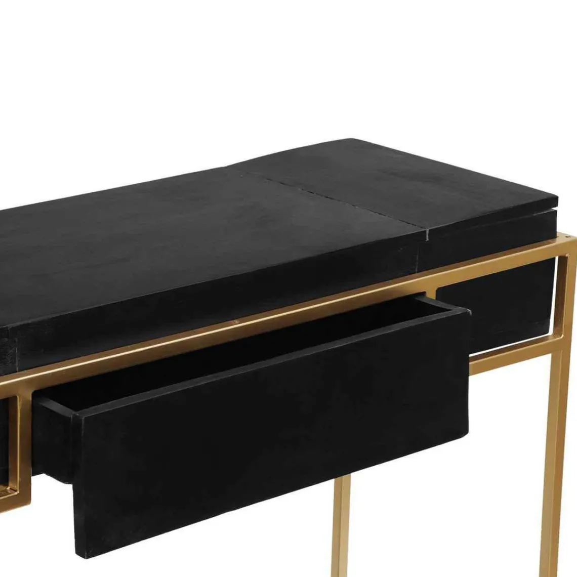 3S. x Home Bureau KORMA Marron Noir Et Métal Doré