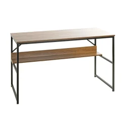 3S. x Home bureau métal laqué noir et chêne Outlet