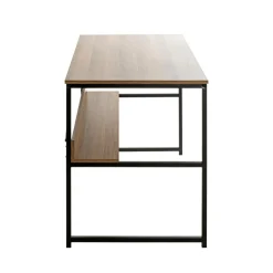 3S. x Home bureau métal laqué noir et chêne Outlet