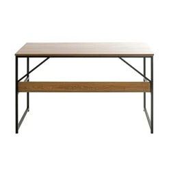 3S. x Home bureau métal laqué noir et chêne Outlet