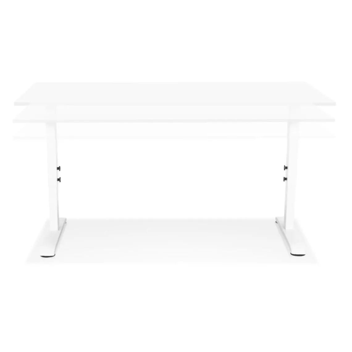 ALTEREGO Bureau réglable en hauteur 'OSMOSE' blanc New